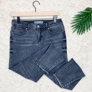 HARPER Black Wash Denim Pants